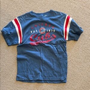 Genuine Merchandise Blue Chicago Cubs Tee with Red & White Stripes